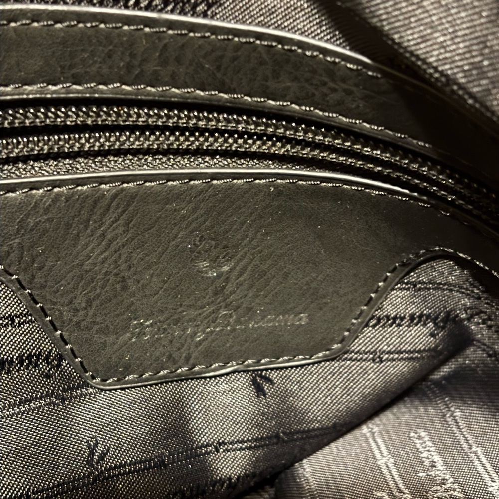Tommy Bahama Black Lido Key Leather Tote Bag- like new in excellent condition - Picture 5 of 7